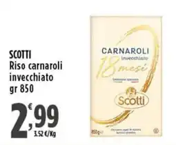 Rossotono Carrefour Riso carnaroli invecchiato Scotti offerta