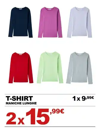 T-shirt maniche lunghe