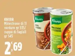 Rossotono Carrefour Knorr Minestrone di 11 verdure offerta