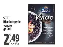 Rossotono Carrefour Scotti Riso integrale venere offerta