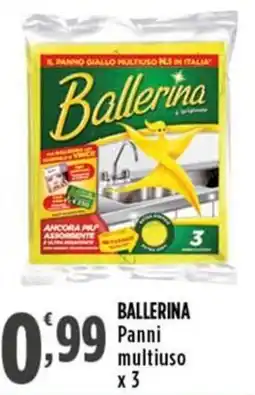 Rossotono Carrefour Ballerina Panni multiuso offerta