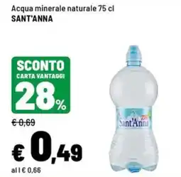 Iper La Grande Acqua minerale naturale Sant'Anna offerta
