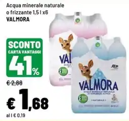 Iper La Grande Acqua minerale naturale Valmora offerta