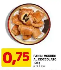 DPiù Panini morbidi al cioccolato offerta