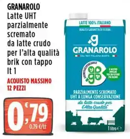 Rossotono Carrefour Latte UHT parzialmente scremato Granarolo offerta