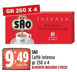 Rossotono Carrefour SAO Caffè intenso offerta