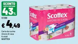 Iper La Grande Carta da cucina Amore di casa SCOTTTEX offerta