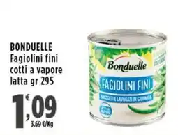 Rossotono Carrefour Fagiolini fini cotti a vapore Bonduelle offerta