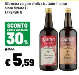 Iper La Grande Olio extra vergine di oliva fruttato intenso o non filtrato I Preferiti offerta