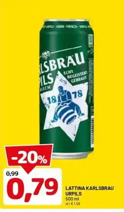 DPiù Lattina Karlsbrau Urpils offerta