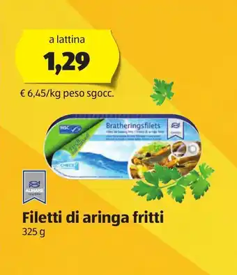 ALDI Almare Filetti di aringa fritti 325g offerta