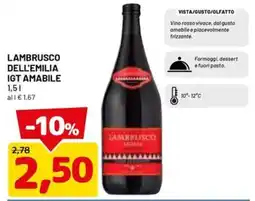 DPiù Lambrusco dell'Emilia IGT amabile offerta