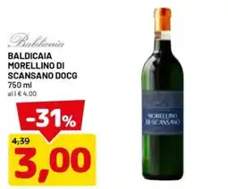 DPiù Baldicaia Morellino di Scansano DOCG offerta