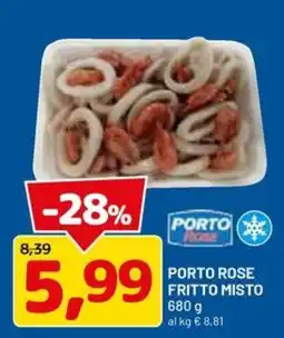 DPiù Porto Rose fritto misto offerta