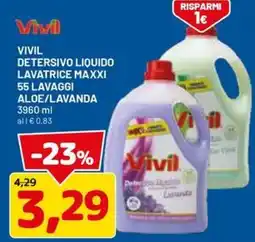 DPiù Vivil Detersivo liquido Lavatrice Maxxi offerta