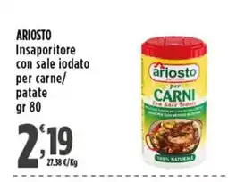 Rossotono Carrefour Ariosto insaporitore con sale iodato per carne/patate offerta
