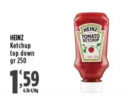 Rossotono Carrefour Heinz Ketchup top down offerta