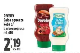 Rossotono Carrefour Develey Salsa squeeze kebab offerta