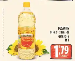 Rossotono Carrefour Desantis olio di semi di girasole offerta