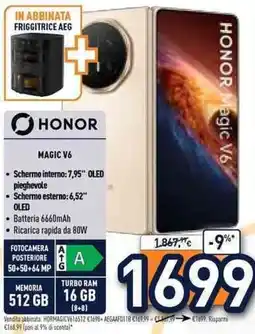 Unieuro Honor Magic V6 offerta