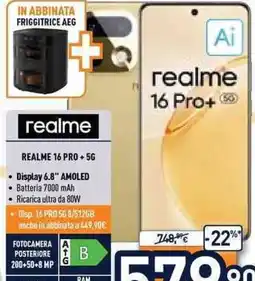 Unieuro realme 16 Pro+ 5G offerta