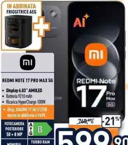 Unieuro Redmi Note 17 Pro Max 5G offerta