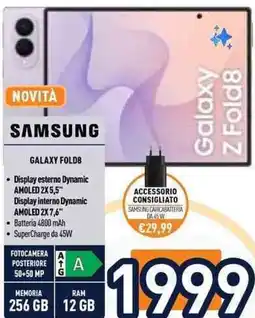 Unieuro Samsung Galaxy Z Fold8 offerta