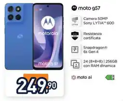 Unieuro moto g57 offerta