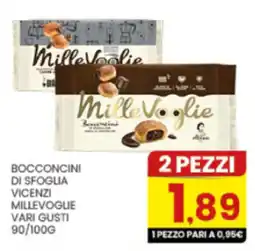 Despar Bocconcini di sfoglia Vicenzi MilleVoglie offerta