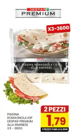 Despar Piadina Romagnola IGP Despar Premium alla Riminese offerta