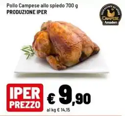 Iper La Grande Pollo Campese allo spiedo offerta