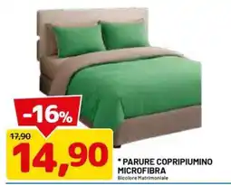 DPiù Parure copripiumino microfibra bicolor matrimoniale offerta