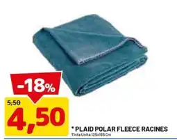 DPiù Plaid polar fleece racines offerta