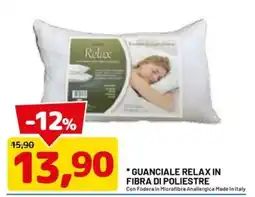 DPiù Guanciale Relax in fibra di poliestere offerta