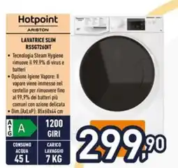 Iper La Grande Lavatrice slim Hotpoint Ariston offerta