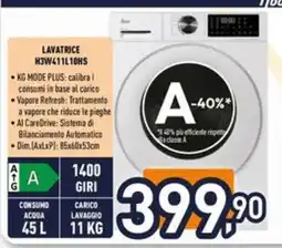 Iper La Grande Lavatrice H3W411L10HS offerta