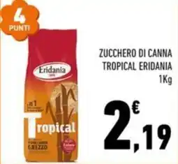 Conad City Zucchero di canna tropical eridania offerta