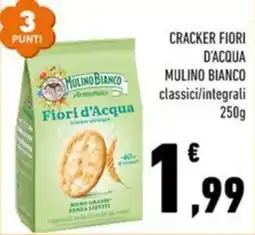 Conad City Cracker Fiori d'Acqua Mulino Bianco offerta