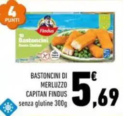 Conad City Bastoncini di merluzzo capitan findus senza glutine offerta