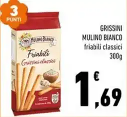 Conad City Grissini friabili classici Mulino Bianco offerta