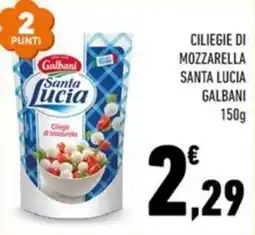 Conad City Ciliegie di mozzarella Santa Lucia Galbani offerta