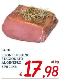 Zona Filone di suino stagionato al ginepro offerta