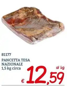 Zona Pancetta tesa nazionale offerta