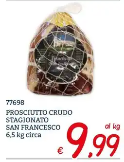 Zona Prosciutto crudo stagionato San Francesco offerta