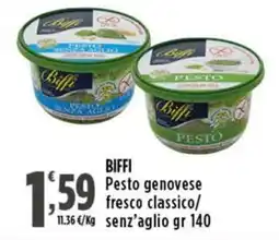 Rossotono Carrefour Biffi Pesto genovese fresco classico offerta