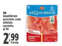 Rossotono Carrefour AIA Aequilibrium prosciutto crudo affettato vaschetta offerta