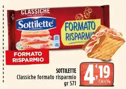 Rossotono Carrefour Sottilette Classiche offerta