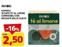 DPiù Kamoka tè al limone offerta