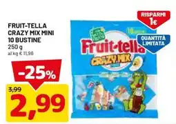 DPiù Fruit-tella Crazy Mix Mini offerta