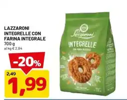 DPiù Lazzaroni integrelle con farina integrale offerta